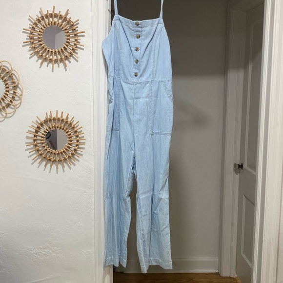 Chambray Blue Romper - Picture 1 of 2
